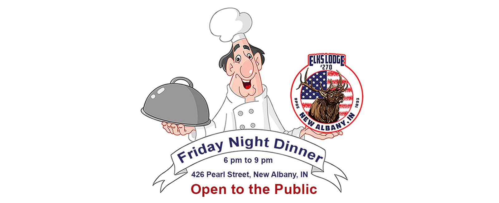 Friday Night Dinner at Elks Lodge 270
